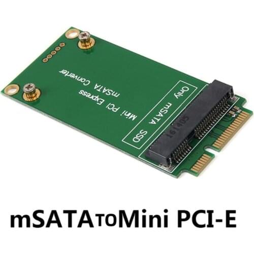 MSATA SSD to SATA Mini PCI EXPRESS SSD Riser Card Adapter Converter for pc Laptop Mini PCI e SATA