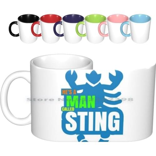 Man Called Sting Ceramic Mugs Coffee Cups Milk Tea Mug Fall World Wrestling New World Order Nwo Wwf World Wrestling Federation