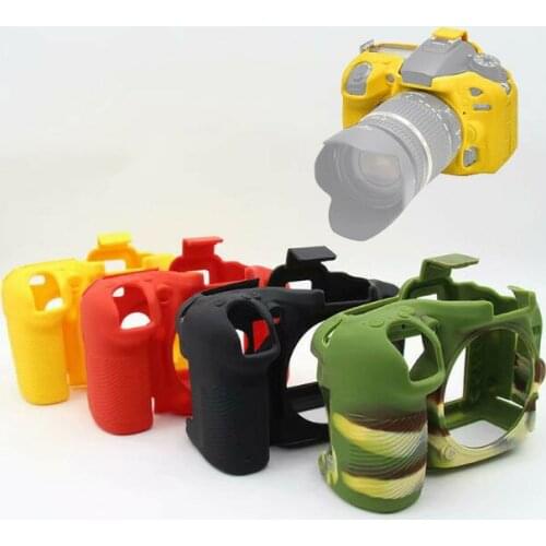 Soft Silicone Camera Case Body Cover Soft Protection Bag For Nikon D7100 D7200 camera Bag
