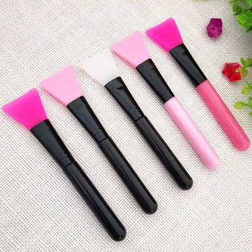 New Portable 1PC Silicone Face Mud Brush Soft Head Facial Cosmetic Mixing Applicator DIY Makeup Stick Beauty Tool