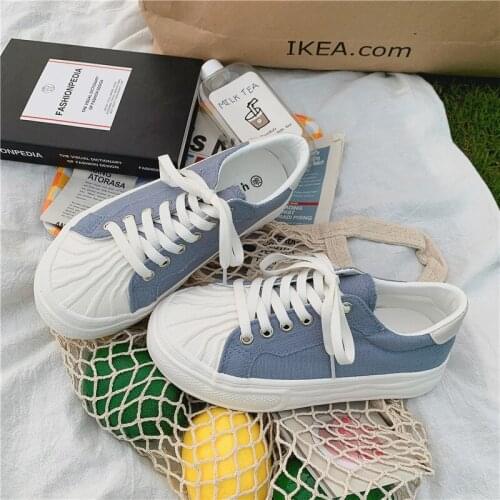 Canvas Shoe Female Korean Version of Small White Shoes Low - End Breathable Autumn Casual Womens Shoes