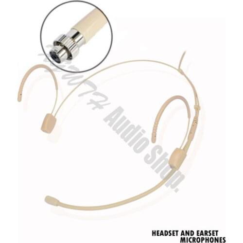Professional Double Earhook Ear Hanging Headset Headworn Microphone for MiPro Wireless Microphone System