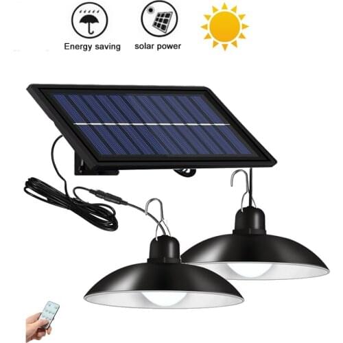 Retro Lampshade Solar Pendant Chandelier solar Outdoor Light Waterproof Emergency Security Light Wall Lamp For Yard Garden Stree