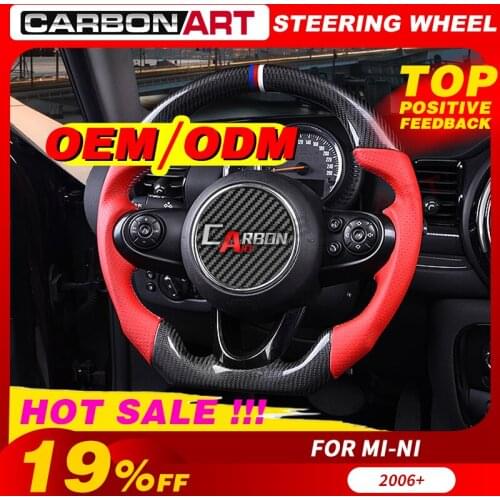 Carbon fiber Steering wheel for bm-w mi-ni coo-per R55 R56 R57 R58 R59 R60 R61 F54 car interior styling carbon steering wheel