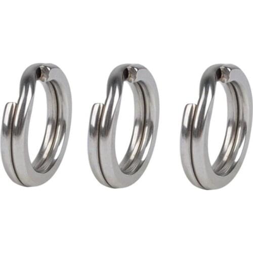 Stainless Steel Fishing Split Rings For Hard Bait 5#-8# Double Loop Split carp Fishing Accessories pesca