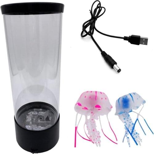 Medium jellyfish lamp LED color changing home decoration night light Jellyfish Aquarium Style Led Lamp