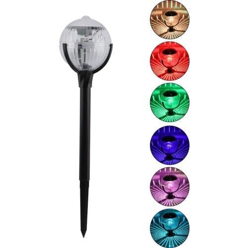 LED Solar Garden Lawn Lamp Ball Ground Light IP55 Waterproof Outdoor Landscape Decoration Changable Colorful Light