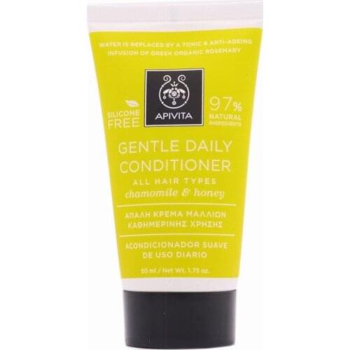 APIVITA - ACONDICIONADOR SUAVE DE USO DIARIO CON CAMOMILA ALEMANA Y MIEL (50 ML) FORMATO VIAJE