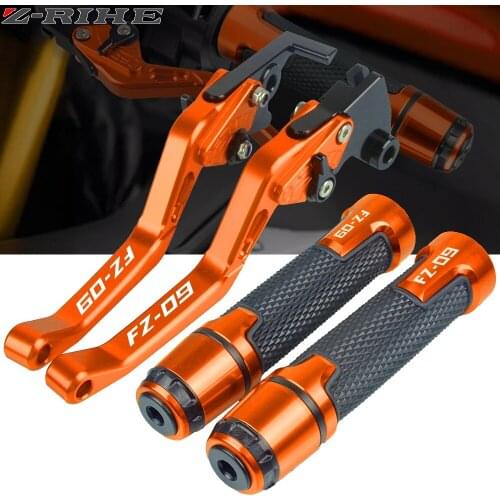 For YAMAHA FJ09 MT09 MT-09 FZ-09 FZ09 2013-2021 2020 2019 2018 2017 2016 Motorcycle Brake Clutch Lever Handle Bar Grips Handbar