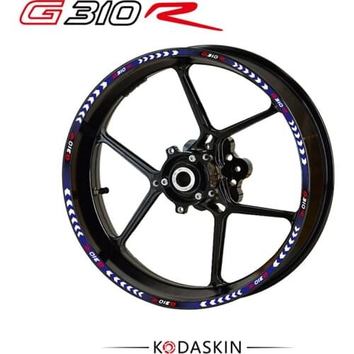 KODASKIN G310R Motorcycle Wheel Decals 12Rim Stickers Set forBMW G310R 17'' stripes