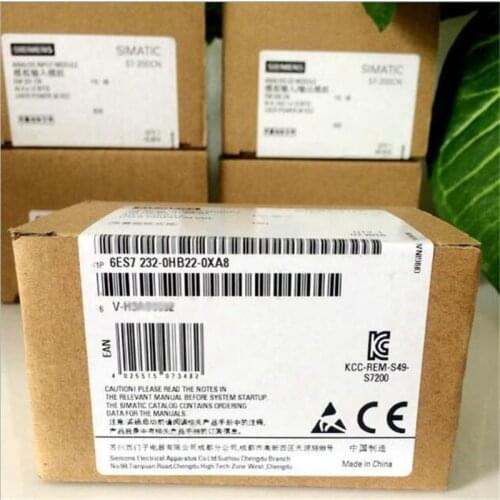 6ES7232-0HB22-0XA8 EM232 2AO Extension Module for S7-200 PLC 2 Output Analog Module 6ES7 232-0HB22-0XA8 free shipping