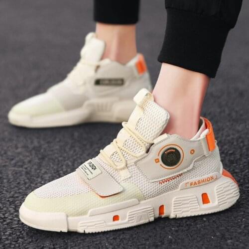 Men Casual Shoes Men Sneakers Breathable Casual No-slip Male Air Mesh Lace up Wear-resistant Shoes tenis masculino E11-19