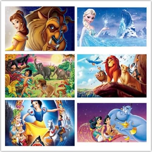 Disney Art Princess Series Diamond Painting Cross Stitch Kits Diamond Embroidery Full Mosaic Handwork Gifts for Kids Home Decor