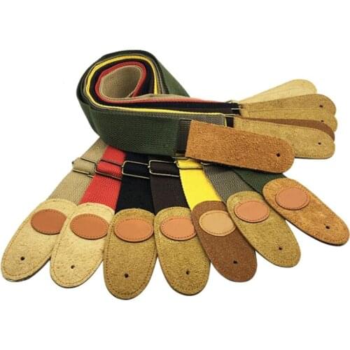 Portable Soft Buckles Cotton Linen Adjustable Ukulele Guitar Strap Guitar Part Anti Pull Retro Portable Durable Belt