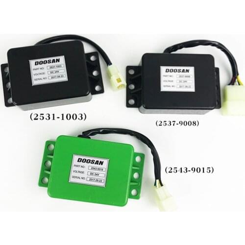 Excavator parts 2531-1003 2537-9008 2543-9015 wiper relay for Doosan Daewoo DH150/220/215/225-7 wiper motor control relay
