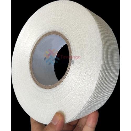 Extra Large Size 50/100M Self Adhesive Grid Tape Crack Resistance Wall Protect Fibreglass Belt Anti-Water Fiber Mesh Network