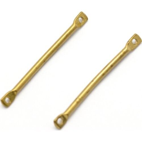100pcs Brass Bar Links Connectors Unplated 22.5x1mm Hole: 0.5mm For DIY Jewelry Accessories Finding Making Necklaces Bracelets