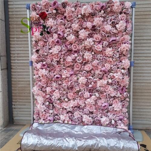 SPR cheap artificial silk flowers wall wedding backdrops for wedding decoration