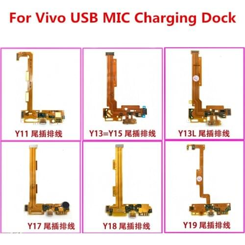 For VIVO Y11 Y13 Y15 Y13L Y17 Y18 Y19 Charger Port USB Charging Port Dock Connector Flex Cable parts New