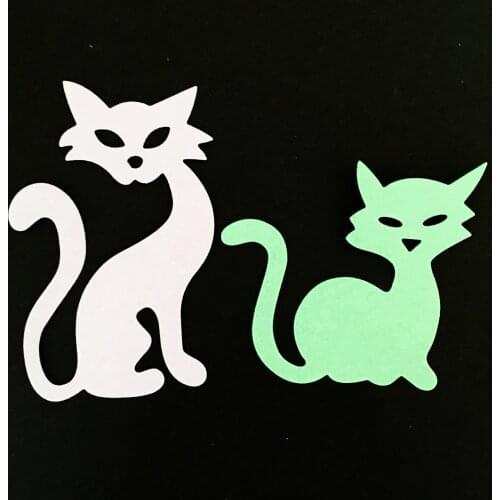 YINISE 256 2pcs Fox Metal Cutting Dies For Scrapbooking Stencils DIY Album Cards Decoration Embossing Folder Die Cuts CUTTER
