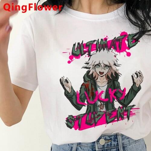 Ouma Kokichi Danganronpa V3 summer top clothes female harajuku kawaii ulzzang plus size streetwear 2021 t shirt aesthetic