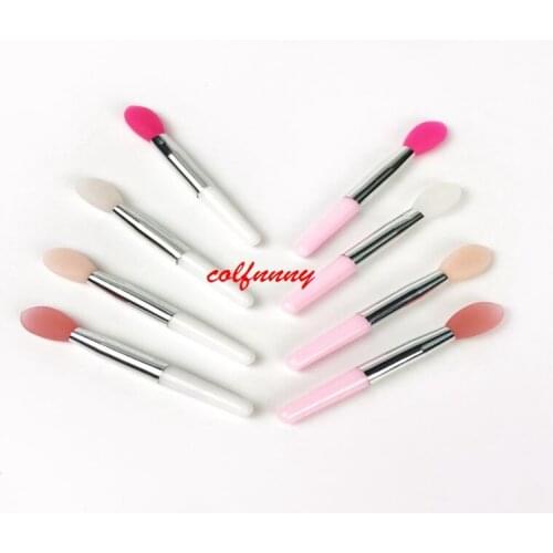 1000pcs/lot Fast Shipping Lip Make Up Brushes Silicone Eye Shadow Brush Makeup Silicone Face Brush