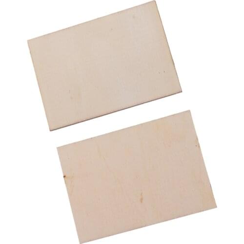 10x Blank Plywood Wood Business Card Wooden Name Card Unfinished Wood Plaque