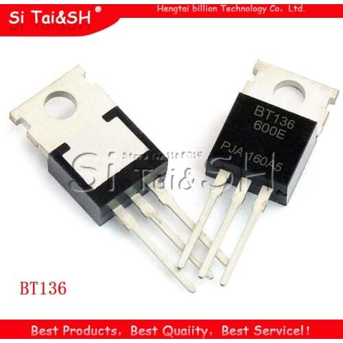 20PCS BT136 TO-220 BT136-600 TO220 BT136-600E Triac 600V 4A new original IC