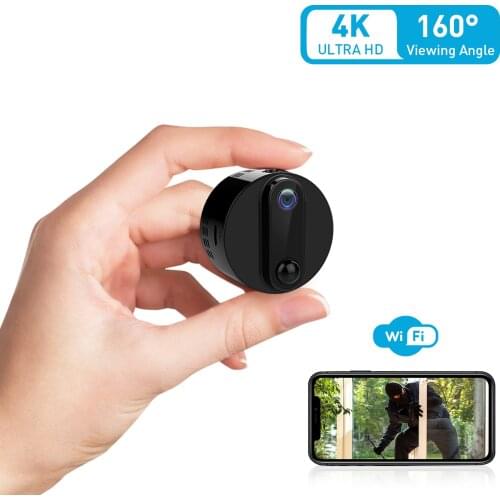 2021 Low Power Consumption 4K Wifi Camera Small Wireless Security Video Camcorder Night Vision Motion Detection Remote View