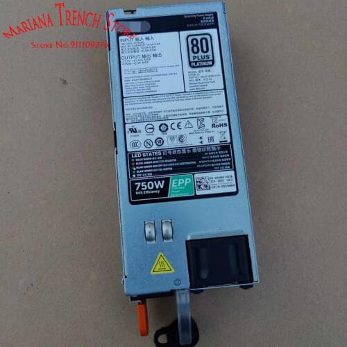 D750E-S6 E750E-S1 for DELL R530 R740 R730XD R640 T630 server 750W EPP power supply