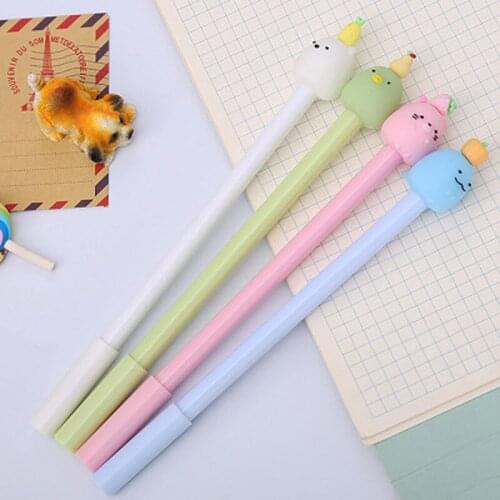 Fruit Gel Pen0.5mm Student Stationery Cute Pens Cartoon Signing Pens Novelty Student Kawaii Pen Kawaii School Supplies