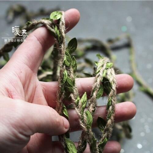 Ribbon Trim Green Vines DIY Decor Cake Party Flower Weaving Rope Craft Gift Package Ribbon Designer Accessories