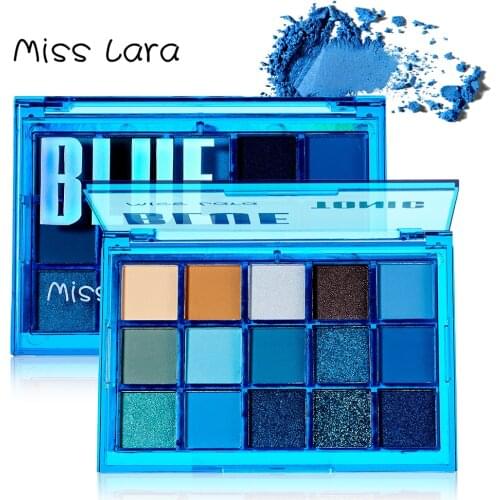 Miss lara Sweet Party Eyeshadow Pallete Neon Makeup Palette 15 Shimmer Glitter Matte Shades Matellic Nude Blendable Pigment