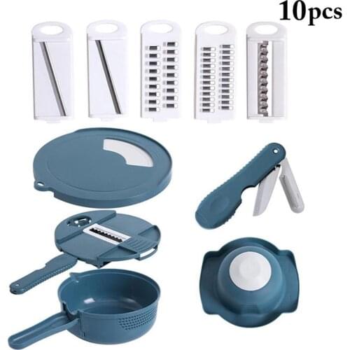 Multifunction 10 In 1 Vegetable Cutter Set Fashion Vegetable Slicer Food Slicer Kitchen Fruit And Vegetable Tools Accessories