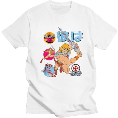 Mens He-Man And The Masters Of The Universe T Shirts Short Sleeve Cotton Tshirts Handsome T-shirt Casual Eternia Tees Apparel
