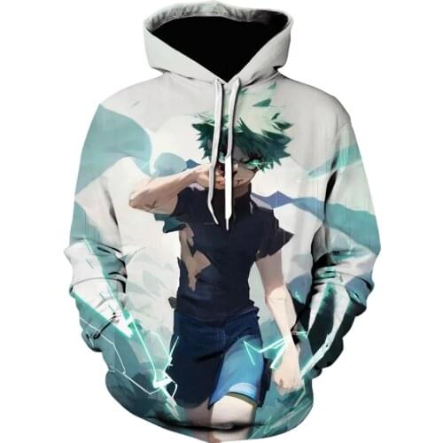 Boku no My Hero Academia Men Hoodies 3D Printing Hoodie off white Casual Unisex Funny Tracksuits Japanese anime Sweatshirts Coat