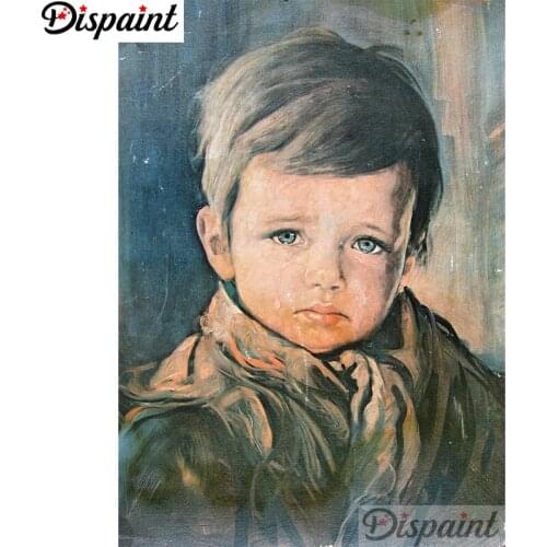 Dispaint Full Square/Round Drill 5D DIY Diamond Painting "Character child" 3D Embroidery Cross Stitch Home Decor Gift A11393