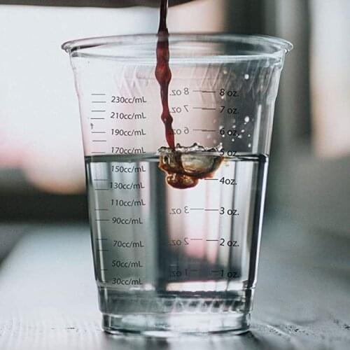 Disposable Measuring Cups for Resin 8oz Epoxy Resin Clear Plastic Measuring Cups