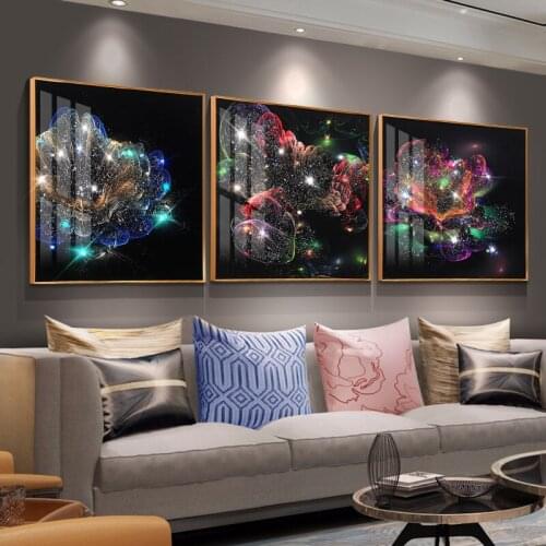 Dropship Living Room Modern Minimalist Mural Nordic Style Restaurant Painting Triptych Sofa Background Wall Painting