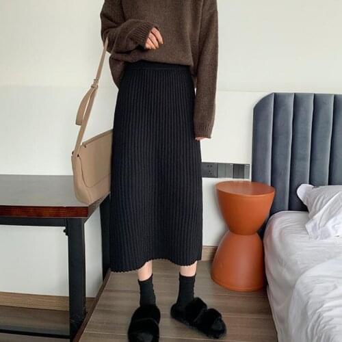 Rimocy Knitted Pencil Skirts