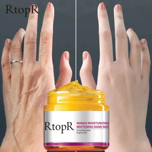 RtopR Mango For Hands Mask Hand Wax Whitening Moisturizing Repair Exfoliating Calluses Filming Anti-Aging Hand Skin Cream 50g