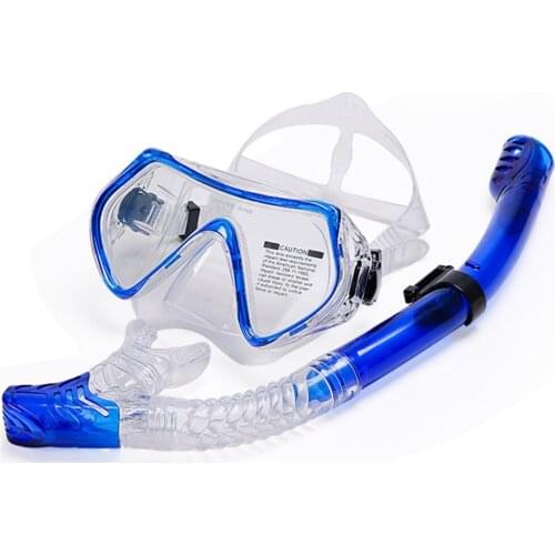 Silicone Snorkeling Mask Men And Women Full Dry Snorkel Adult Tempered Glass Diving Masks