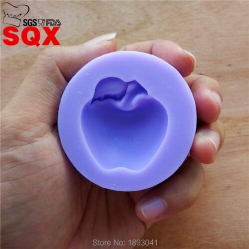 Apple Shape Silicone Molds Fondant Cake Molds Kitchen Baking Decorating Cake Tools Soap Candy Mold LH21