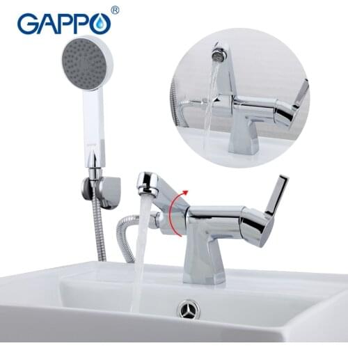 GAPPO Athtub Faucet Bathroom Faucets Wall Hanging Mixer Taps Brass Bathtub Sink Mixer Waterfall Faucet Single Handle Shower set