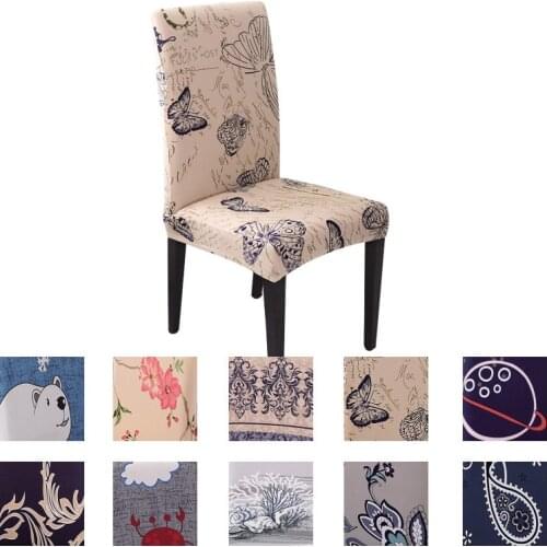 Modern Chair Cover Spandex Dining Chaircover Wedding Dining Chair Cover for Office Cover Stretch Cover for Sofa High Chair Cover