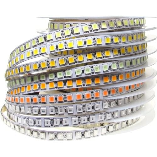 LED Strip Light 5054 SMD 60 120 Leds/m 12V DC Waterproof Flexible LED Tape For Home Decoration 9 Colors Nature Warm White Bule