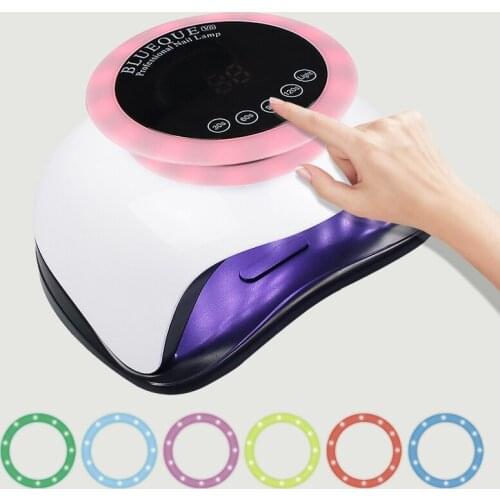UV LED Lamp for Nail Dryer For Gel Drying Lamp Polish Sun Light With 6 Kinds of Colorful Lights Lamp for Nail Art Salon Tools
