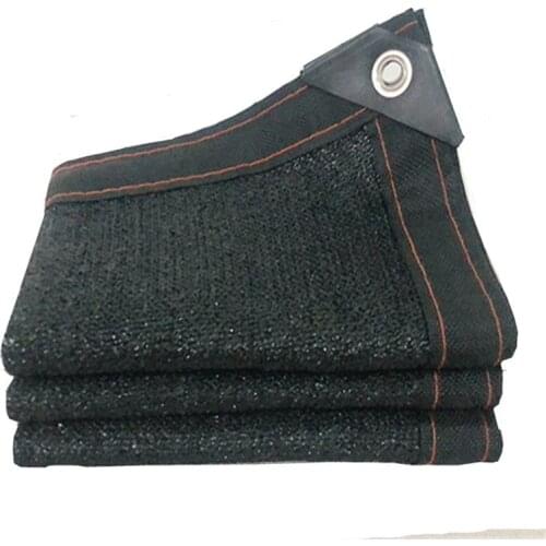 Outdoor Black Sun Shelter Mesh HDPE Shade Net With Hang Hole for Camping Hiking Garden Greenhouse Car Roof Shade Cover Awning