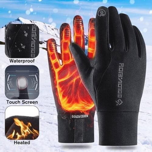 Cycling Gloves Warm Touchscreen Gloves Windproof Wear Resistant For Skiing