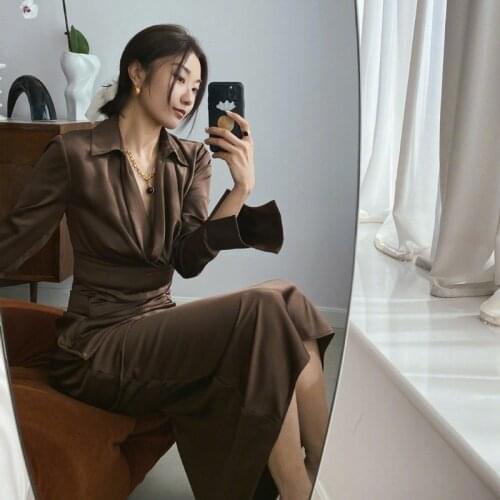Spring Women Slim Solid Color Sexy V-Neck Folds Long Sleeve Top Female Slim Skirts Ladies Elegant New Fashion Skirt Set ML117